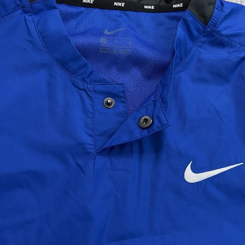 Nike NWT Softball Windbreaker Short Sleeve Women's Small‎ Blue $60 Athletic Top